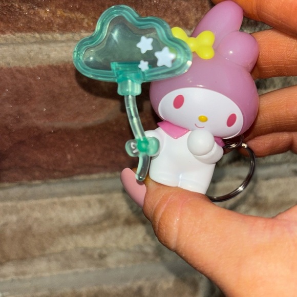 Cute Pink and White MyMelody Sanrio Character Keychain - Picture 5 of 7